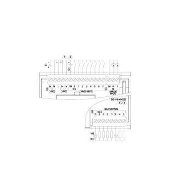 SIEMENS SIMATIC S7 1200 PLC CPU 1212C 6ES7212-1HE40-0XB0 voor industriële automatisering