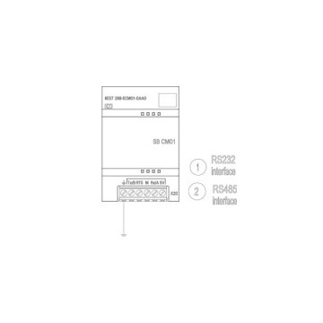 SIMATIC S7-200 SMART CM 01 RS485 9-pool D-sub-pin ondersteunt Freeport 6ES72885CM010AA0