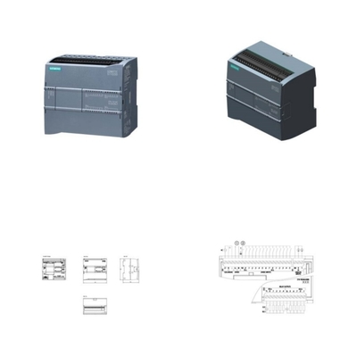 100% SIMATIC S7 1200 CPU 1212C DC RELAY 8DI 6DO 2AI 6ES7215-1BG40-0XB0 SIEMENS AC aandrijving