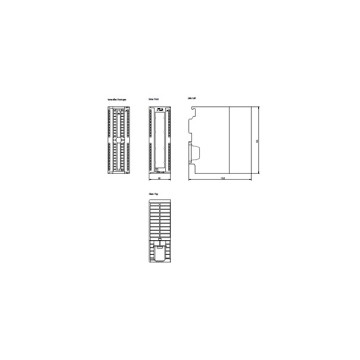 SIMATIC S7-300 PLC Analog Output SM 332 Geïsoleerd 8 AO U/I Siemens 6ES73325HF000AB0