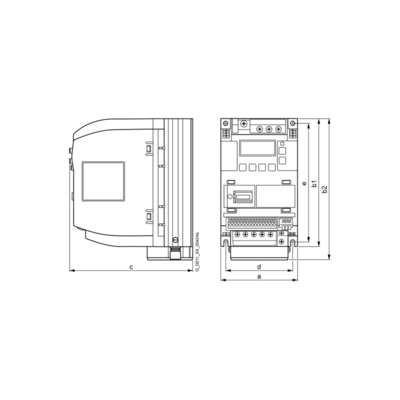 SIEMENS 6SL3210-5BB17-5UV1 SINAMICS V20 200-240V 1AC -10/ 10% 47-63Hz voor hoog vermogen
