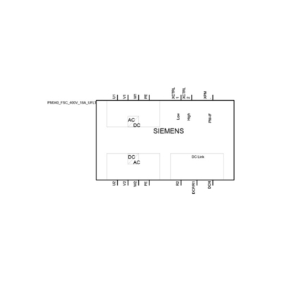 Op maat gemaakte SINAMICS S120 PM340 Power Module Spare Part voor SIEMENS 6SL3210-1SE21-8UA0