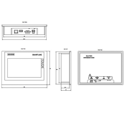 Ethernet netwerk touchscreen SIMATIC HMI Smart 700 IE V4 6AV6648-0DC11-3AX0 100% origineel CN SIC