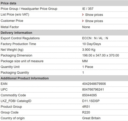 Inlaatspanning 380-480V 0,75KW G120X Frequentieomzetter voor Siemens 6SL3220-1YE10-0UF0
