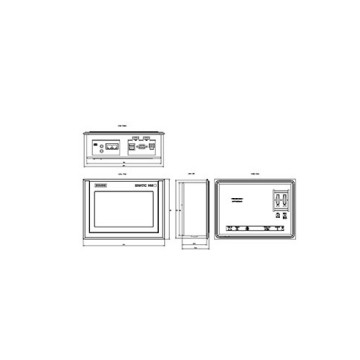 Ethernet-netwerk Originele TP700 Comfort Outdoor Smart Panel 6AV2124-0GC13-0AX0 Touch