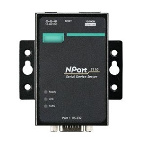 Industriële automatisering NPORT 5110 Port RS-232/422/485 Serial Port Device Networking Server Standaard TCP/IP-interface voor MOXA