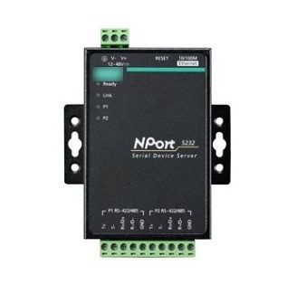 MOXA NPORT 5232 2 Port RS-232/422/485 Serial Port Device Networking Server voor Paypal-betalingen