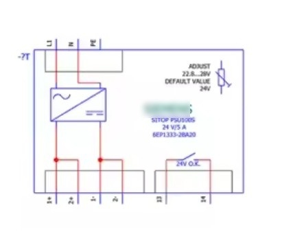 SITOP PSU100S 24V/5A Uitgang 120/230V AC Invoer 6EP1333-2BA20 voor industriële producten