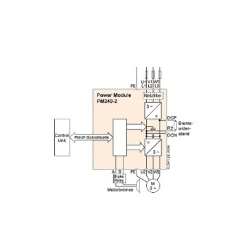 Vermogen module PM240-2 80-480V 47-63Hz 0.55kW 100% Originele voor industriële automatisering