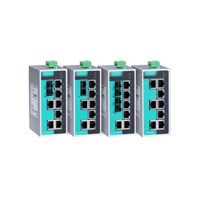EDS-208A-serie 8-poort onbeheerde industriële Ethernet-switch met redundante dubbele stroominvoer
