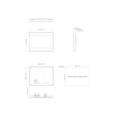 10.1 &quot; WVA Wide Viewing Angle Display HMI Touch Screen MT8106iE met een dual core RISC CPU