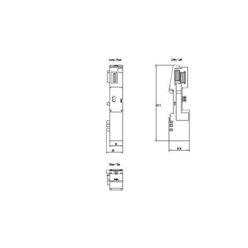 6ES7193-6BN00-0NE0 BaseUnit BU-SEND voor ET 200SP Station Expansion FOB Verzendingstermijn