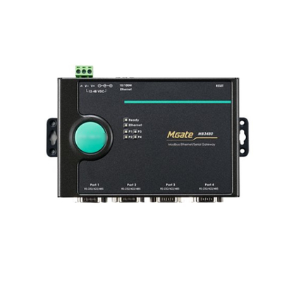 MGATE MB3180 1 2 en 4-poort Ethernet Modbus Gateway voor MOXA in industriële automatisering