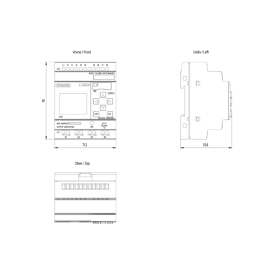 100% 6ED1052-1FB08-0BA1 Logische module voor industriële automatisering 115V/230V/relais 8 DI/4 DQ