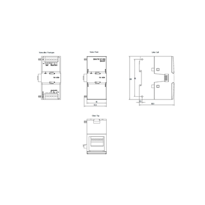 Siemens S7-200SMART PLC-module SM AI04 AI 4x12 bit 6ES72883AE040AA0 100% origineel