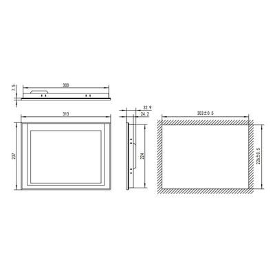 Industriële automatisering Siemens 10.1&quot; TPC1021Kt met 128M geheugen en 1024*600 resolutie