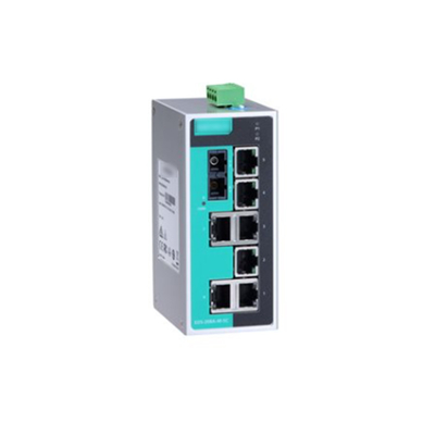 MOXA EDS-208A 8-poort onbeheerde industriële Ethernet-switch met IP30 aluminium behuizing