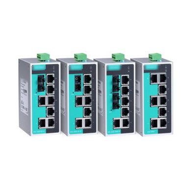 MOXA EDS-208A 8-poort onbeheerde industriële Ethernet-switch met IP30 aluminium behuizing
