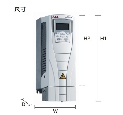 Nominale spanning 380V ABB ACS510 Serie 2.2kw Inverter ACS510-01-05A6-4 voor industriële
