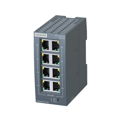 6GK5008-0BA10-1AB2 Siemens SCALANCE XB008 Onbeheerde industriële Ethernet-switch 100%