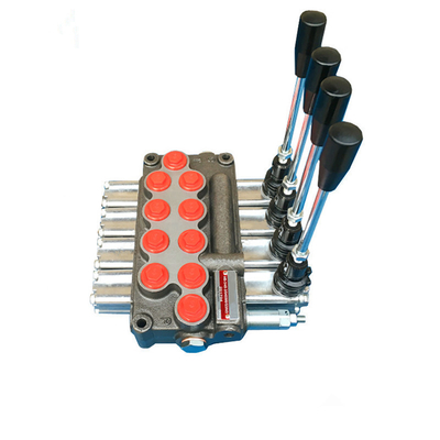 Hydraulische druk monoblokrichtingscontroleventil 5 spoelen 45L/MIN Nominale doorstroming