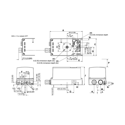 Intelligente elektrische ventiel positioner voor Siemens SIPART PS2 6DR5010-0NG00-0AA0
