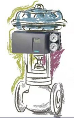 Intelligente elektrische ventiel positioner voor Siemens SIPART PS2 6DR5010-0NG00-0AA0