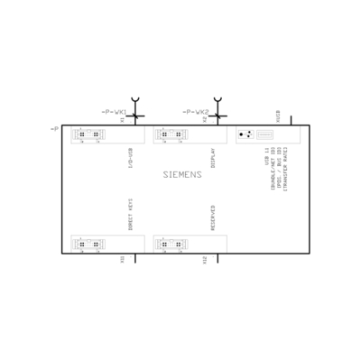 100% Control Panel Unit CNC Touch Screen PLC OP012 HMI 6FC5203-0AF02-0AA2 voor Siemens