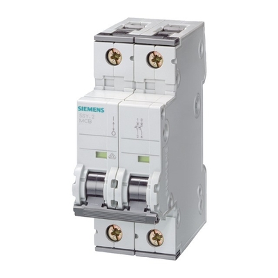 100% originele Siemens 5SY62207CC-circuitbreaker 6KA 2POLE C20 400V met prestaties