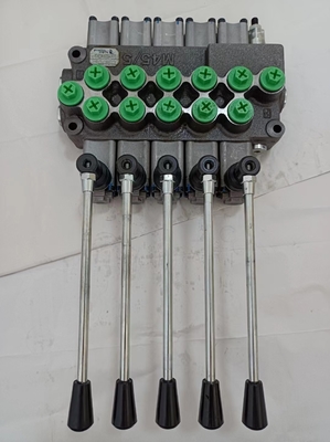 Handmatige besturing G3/8&quot; Hydraulische monoblok Joystick Directional Control Valve voor aangepaste