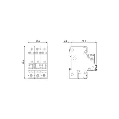 5SY7313-8CC Miniatuurcircuit breaker 400V 15kA 3-pool D 13A SENTRON Voor toepassingen