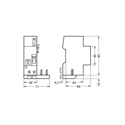 Nettogewicht kg 0,204 Kg 5SM2322-0 RC-eenheid voor 5SY 2-pool type wisselstroom In 40 A 30 mA Un wisselstroom 230 V