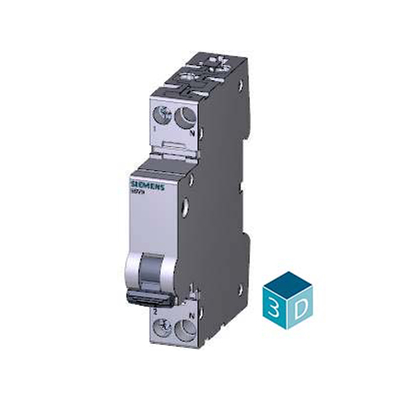 Compacte reststroombeschermingscircuitbreaker 1P N type AC 30 mA 5SV9313-1CN25 voor Siemens