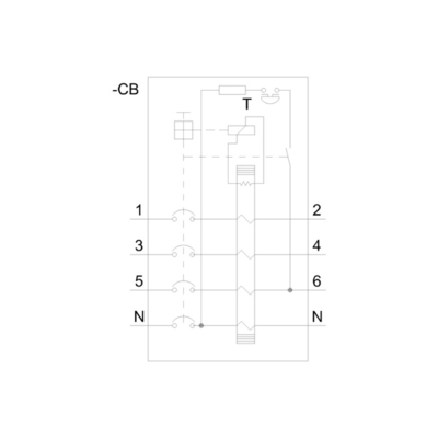 Siemens 5SV3646-6 Communicatieinterface voor reststroom-operatie-sluiters
