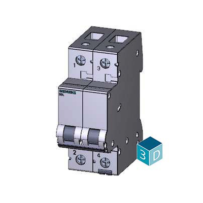 100% strikt getest 5SL6210-7CC 2-polige miniatuur schakelaar voor Siemens 400V 6kA
