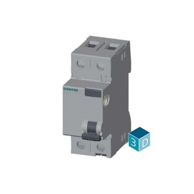 Siemens 5SV4614-0 2-polige AC-circuitbreaker met reststroom 40A 300mA Un AC 230V