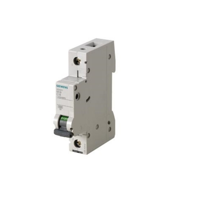 Siemens 5SN6110-7CN 230/400V 6kA 1-pool C 10 A schakelaar Nettogewicht kg 0,261 Kg