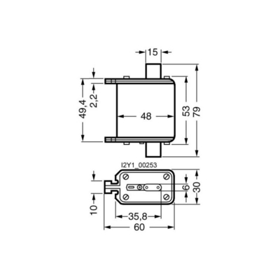 Laagspanningsstroomverdeling Siemens 3NE8018-1 Industrial Automation Knife Type Fuse