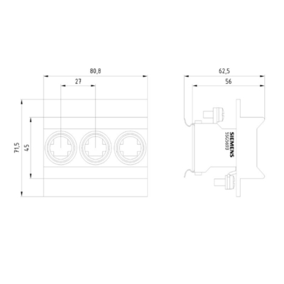 Siemens Luchtkanaalverschildruksensor 1000 Pa DC 4V 20 mA QBM3120-10 S55720-S446