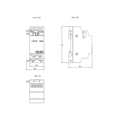LOGO DM8 24R voor LOGO 8 PLC-uitbreidingsmodule 6ED1055-1HB00-0BA2 100% origineel Siemens FOB