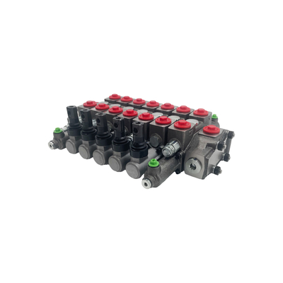 HC-D6/7 Type Hydraulische richtingscontroleaansluiting 7 spoelen 100L/min Stroomdruk 350 bar