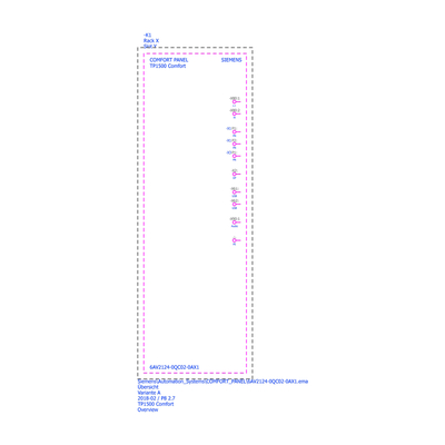 SIMATIC HMI TP1500 SmartPanel Touch 15&quot; breedbeeld TFT-display 6AV2124-0QC02-0AX1 voor Siemens