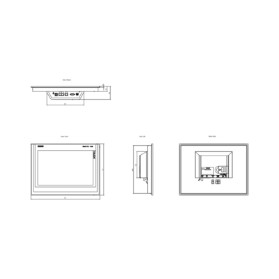 SIMATIC HMI TP1500 SmartPanel Touch 15&quot; breedbeeld TFT-display 6AV2124-0QC02-0AX1 voor Siemens