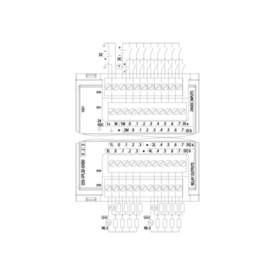 16DI/16DO 16DI 24V DC Sink/Source 16DO relais 2A PLC Digital I/O SM 1223 voor industriële