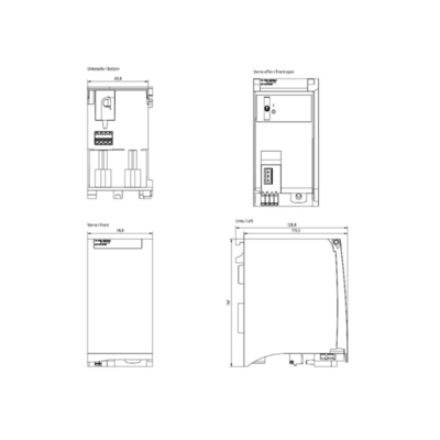 6EP1333-4BA00 SIMATIC PM 1507 24V/8A stroomvoorziening voor SIMATIC S7-1500 en netwerk Andere