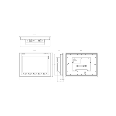SIMATIC HMI KTP1200 Basic Panel Key/touch operation 12&quot; TFT Display 100% Originele