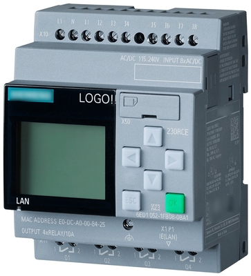 LOGO V8.1 12/24RCE Programmeerbare controller met 6ED1052-1HB00-0BA8 hostmodule en RCE