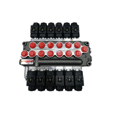Efficiënt stroomregelen met elektrisch geregelde hydraulische klep met 6 spoelen van 45L/MIN