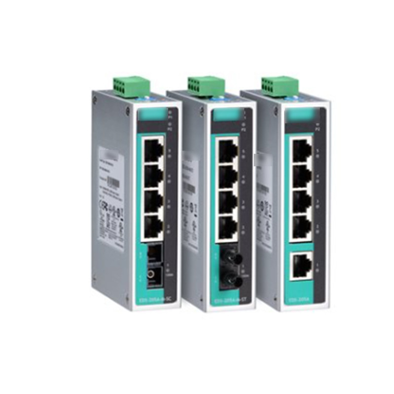 EDS-205A 5-poort Onbeheerde Ethernet-schakelaar Robuuste hardwareontwerp voor MOXA Direct Sell