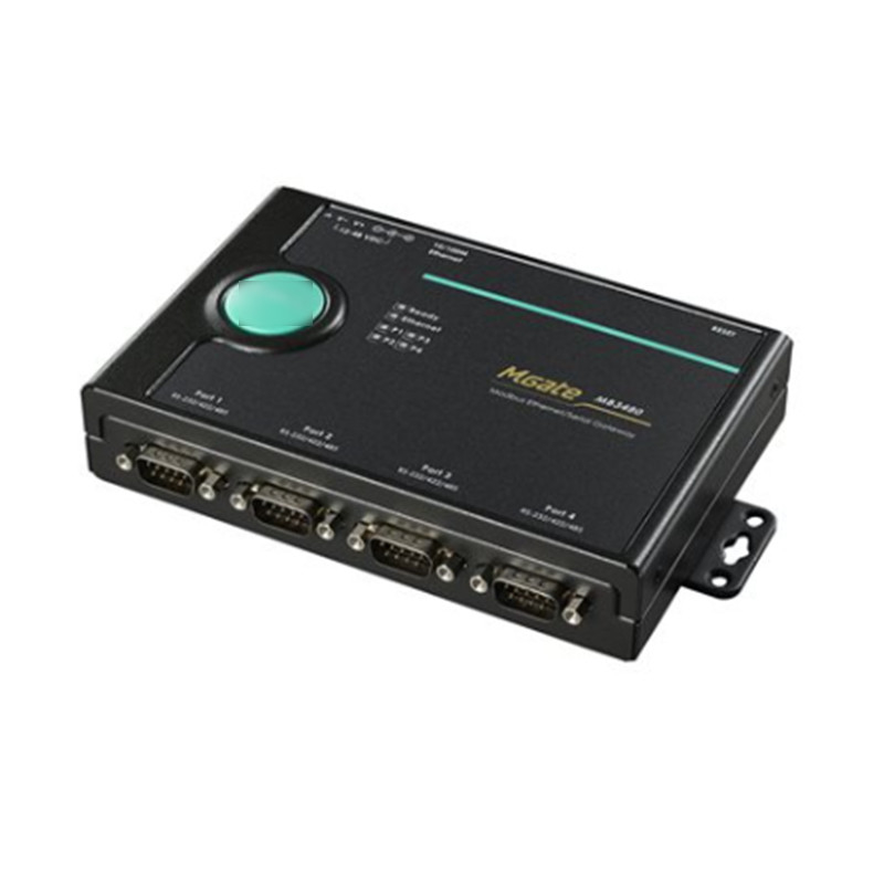 MGATE MB3180 1 2 en 4-poort Ethernet Modbus Gateway voor MOXA in industriële automatisering